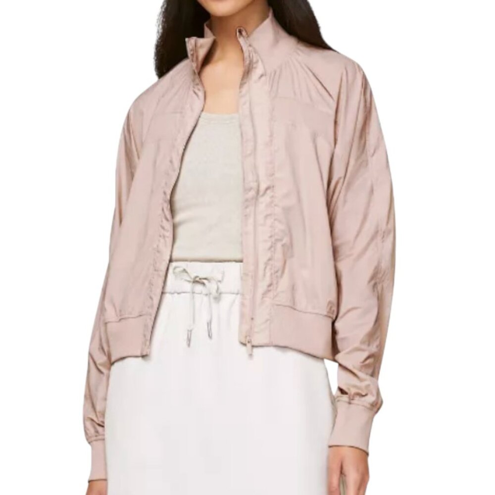 lululemon athletica Light Blush Pink Bomber Jacket